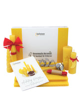 Bienenwachskerzen DIY-Set für 10 Kerzen, gelb, mit Zubehör ,