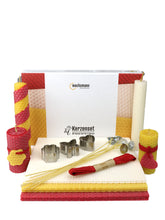 Bienenwachskerzen DIY-Set für 10 Kerzen, bunt, mit Zubehör ,