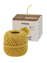 Hanfdocht in Spenderbox, 62 m, 1 mm Durchmesser, in Bienenwachs getränkt ,