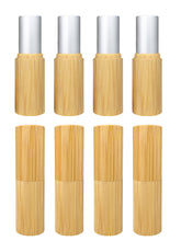 Lippenstifthülsen leer aus Bambus, 8 Stück, 4,5 ml, wiederverwendbar ,