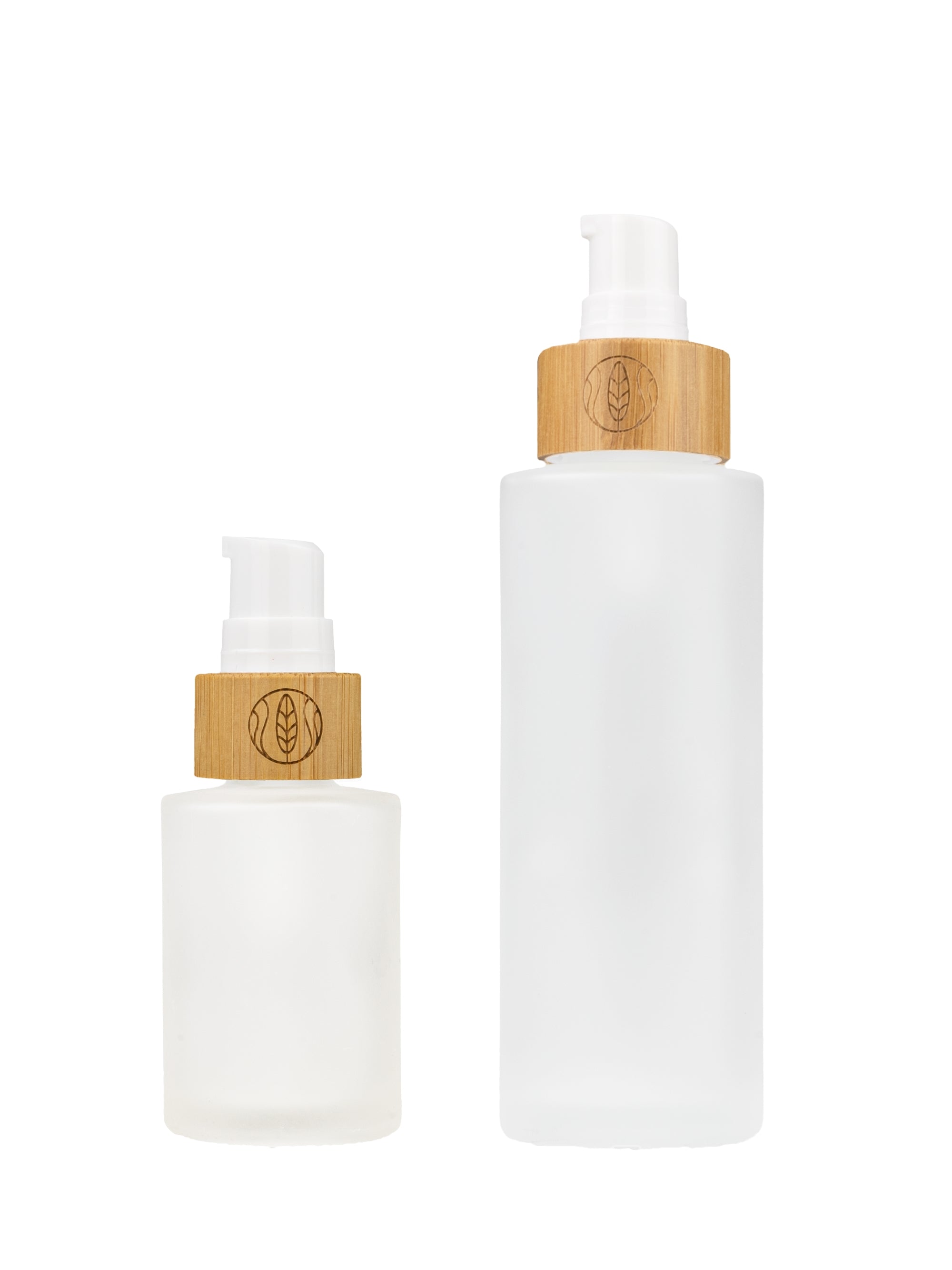 Glasflaschen leer mit Lotionspender, 30 ml oder 100 ml, Geschenkbox – Wachsmann Design