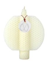 Engelskerze aus reinem Bienenwachs, handgerollt ,