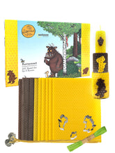 Grüffelo Bienenwachskerzen selber machen, DIY Bastelset mit 10 Wabenplatten ,