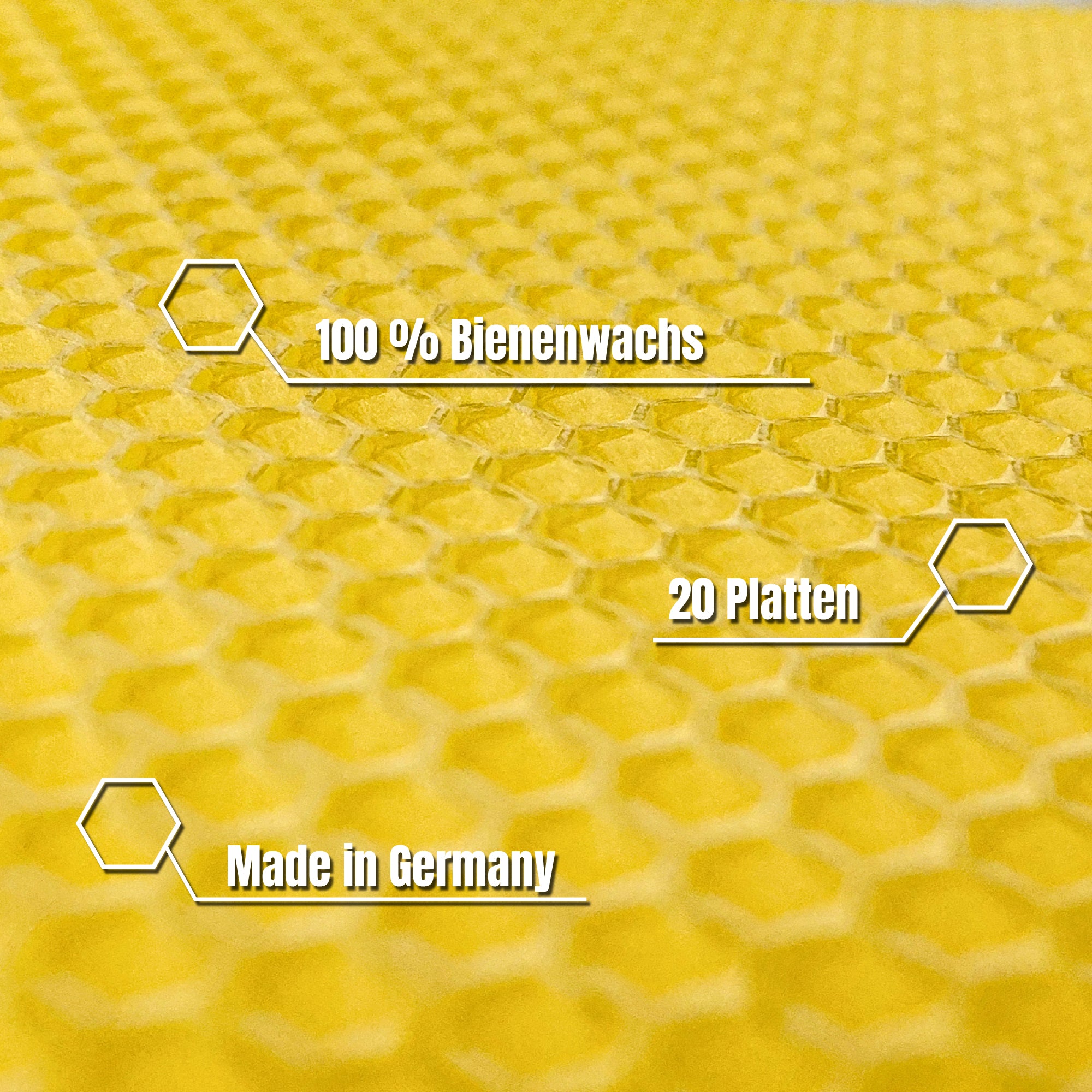 Bienenwachsplatten, verschiedene Farben, 20 Stück, 15 x 20 cm, aus Deutschland