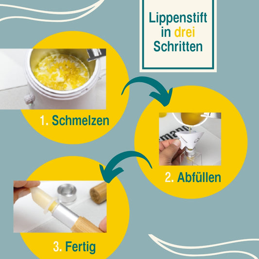 Lippenstift-Anleitung in drei einfachen Schritten