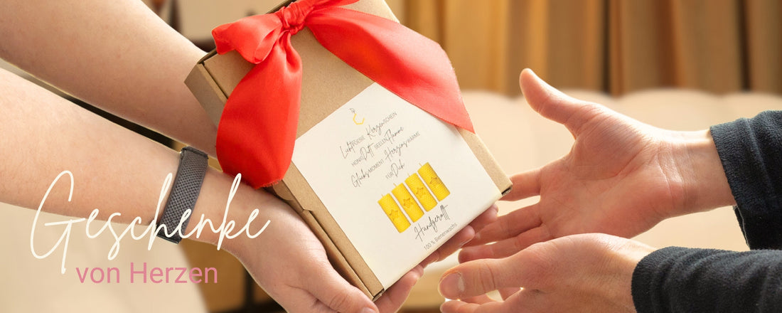 Bienenwachskerzen Stabkerzen Geschenk Geschenkidee