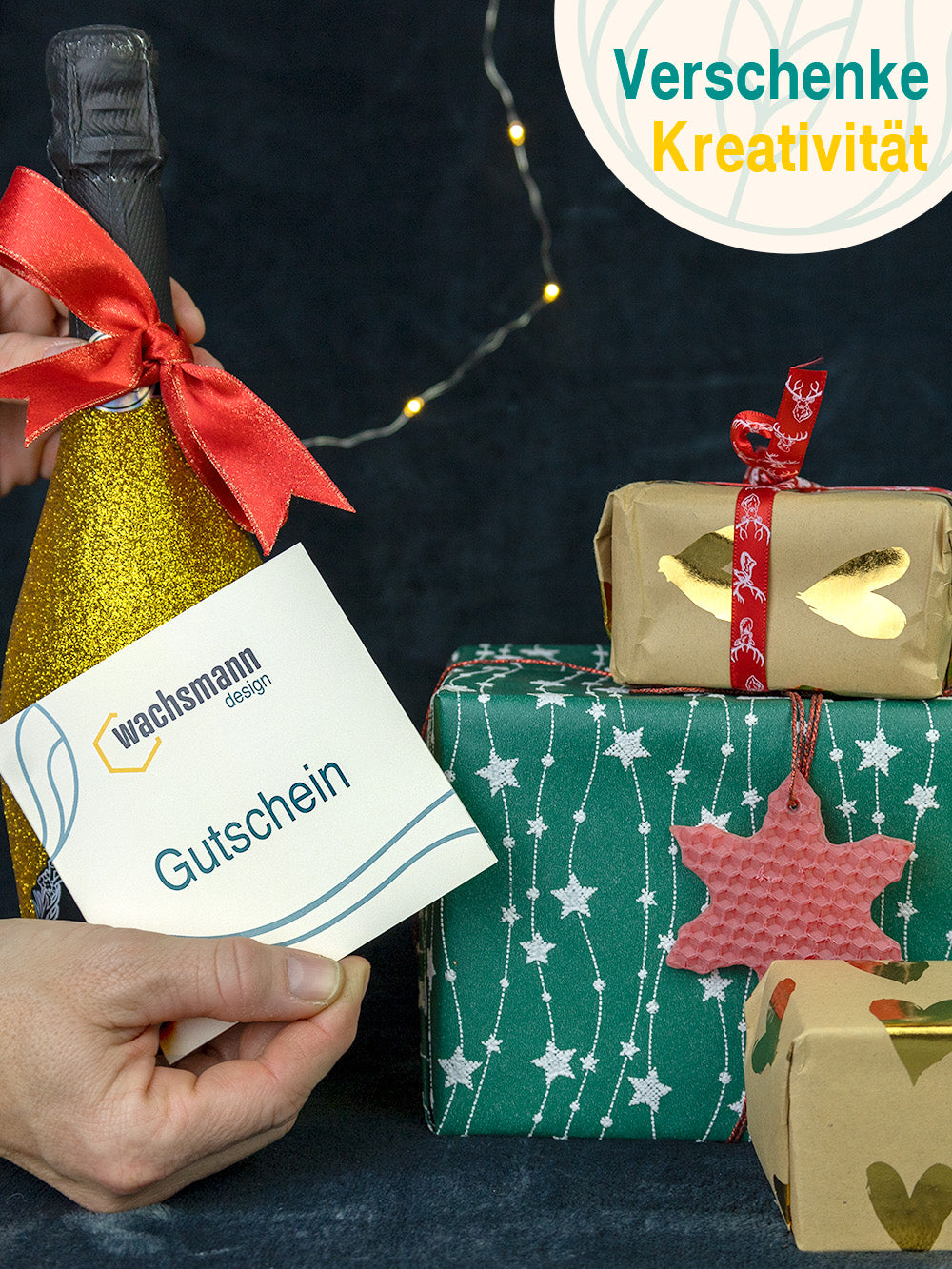 Wachsmann Geschenkgutschein als KARTE - Verschenke Kreativität , 200 €