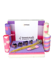 Bienenwachskerzen DIY-Set für 10 Kerzen, „Celebration“, mit Zubehör ,
