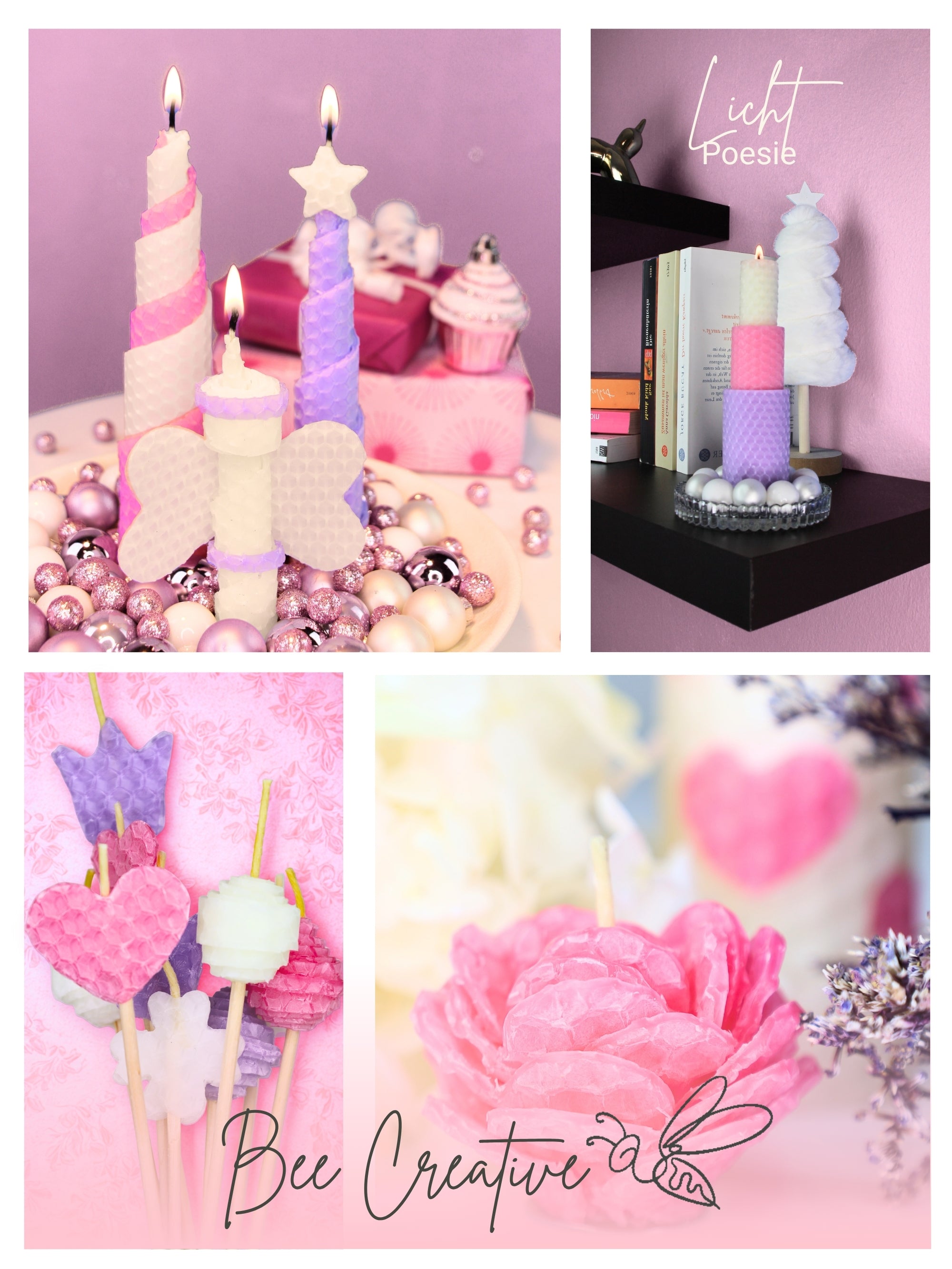 Bienenwachskerzen selber machen - Komplettset für 15 Kerzen , Celebration