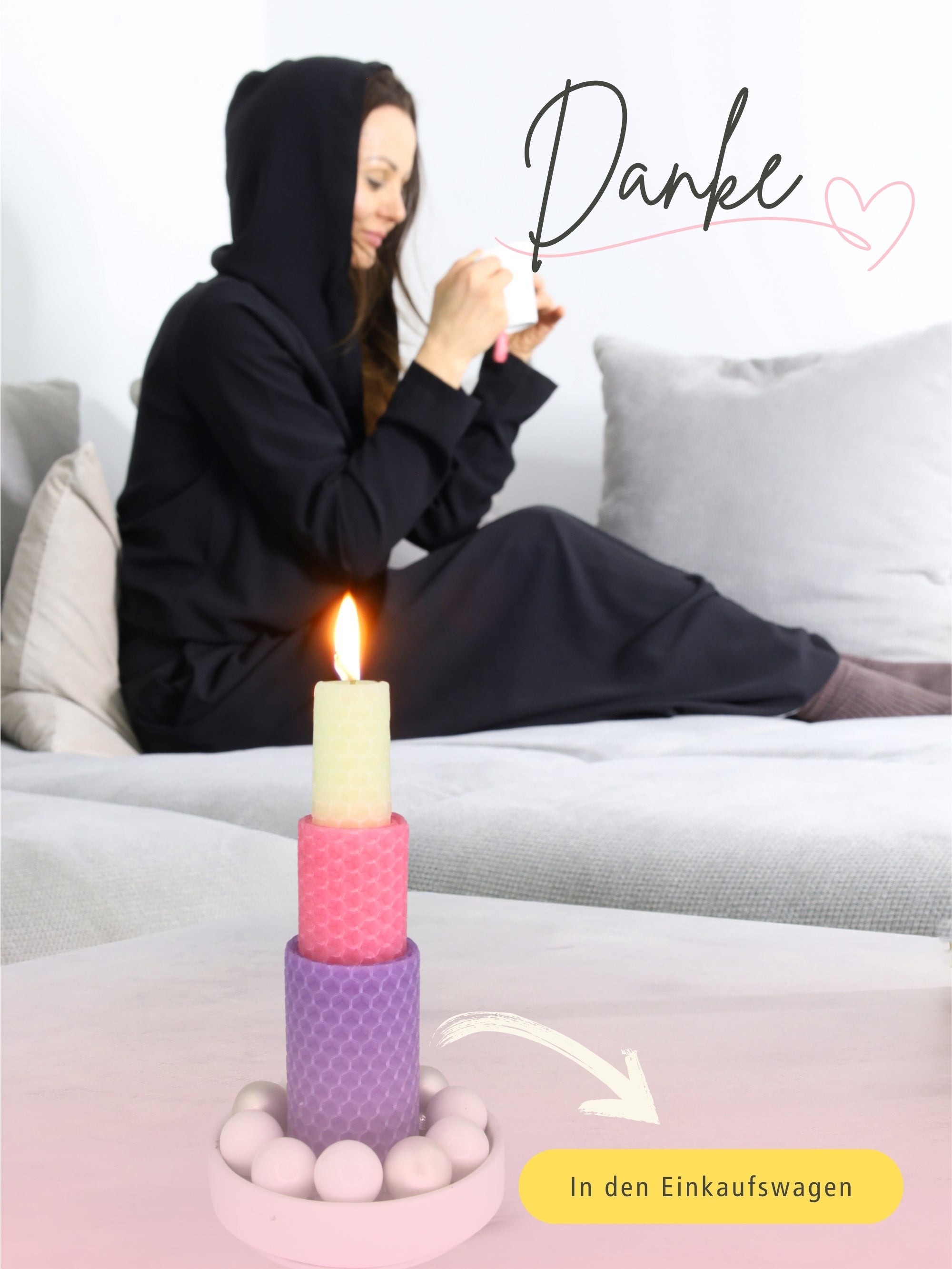 Bienenwachskerzen selber machen - Komplettset für 15 Kerzen , Celebration