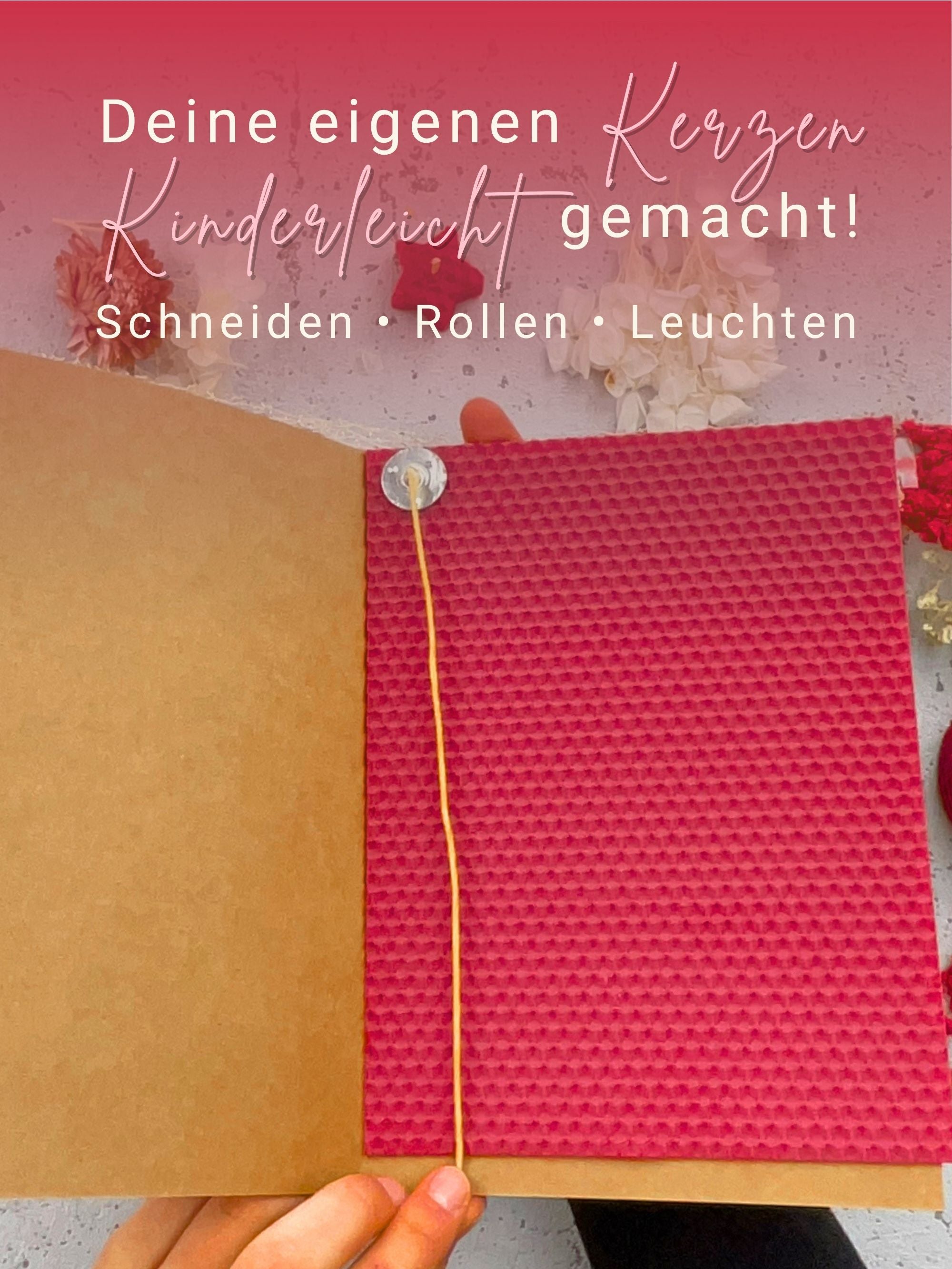 Bienenwachsplatten, 20 Stück, 15 x 20 cm, Wachsplatten aus Deutschland , Rot