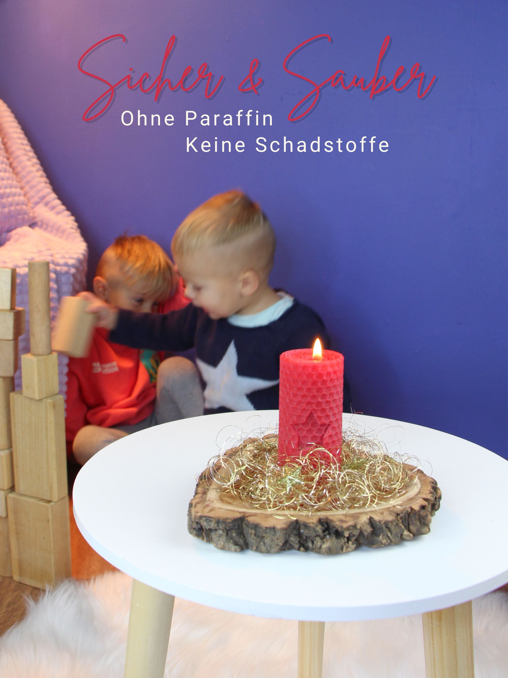 Bienenwachsplatten, 20 Stück, 15 x 20 cm, Wachsplatten aus Deutschland , Rot