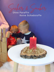 Bienenwachsplatten, 20 Stück, 15 x 20 cm, Wachsplatten aus Deutschland , Rot