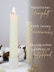 Bienenwachsplatten, 20 Stück, 15 x 20 cm, Wachsplatten aus Deutschland , Weiß