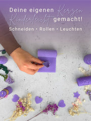 Bienenwachsplatten, 20 Stück, 15 x 20 cm, Wachsplatten aus Deutschland , Flieder