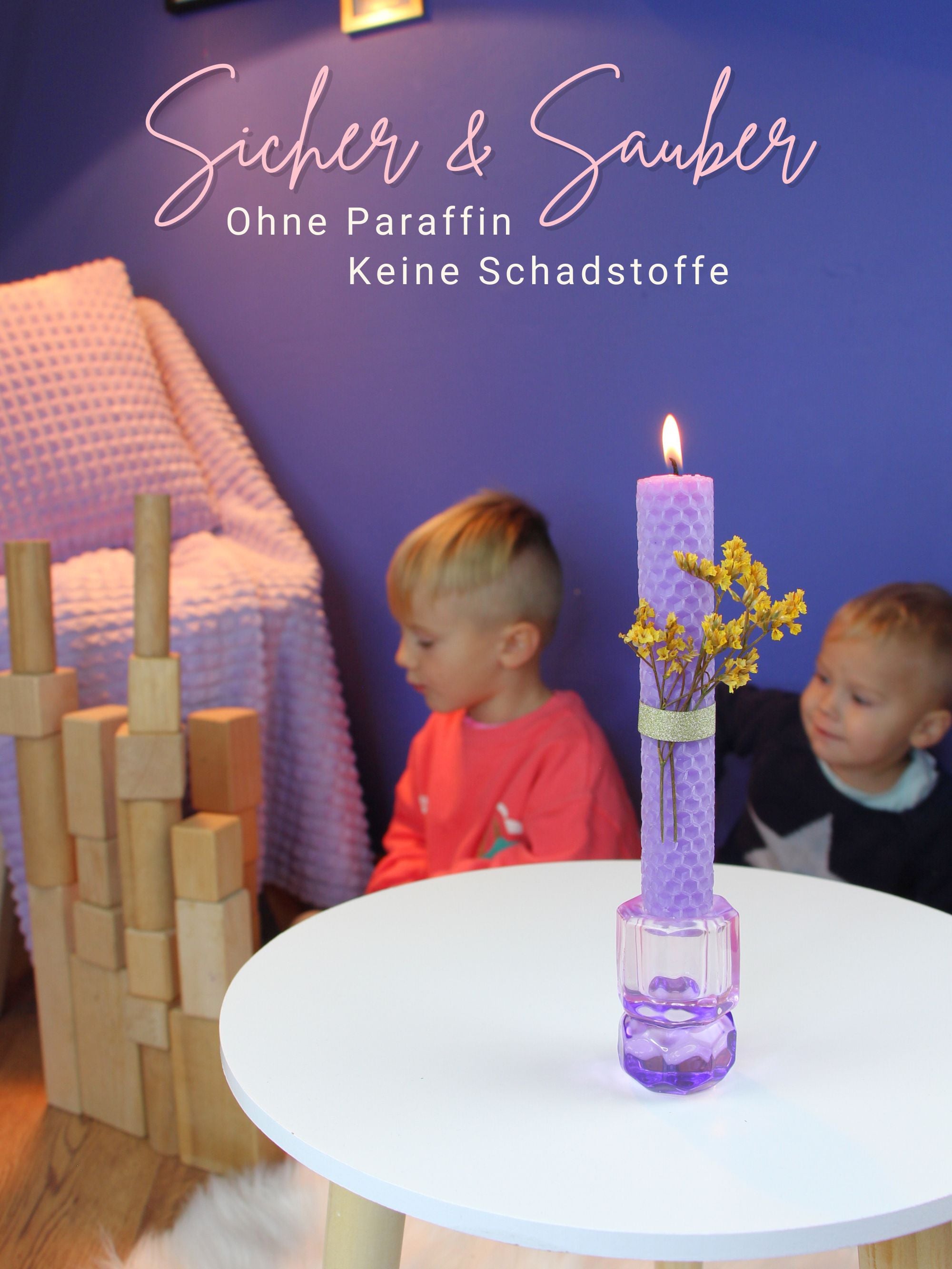 Bienenwachsplatten, 20 Stück, 15 x 20 cm, Wachsplatten aus Deutschland , Flieder