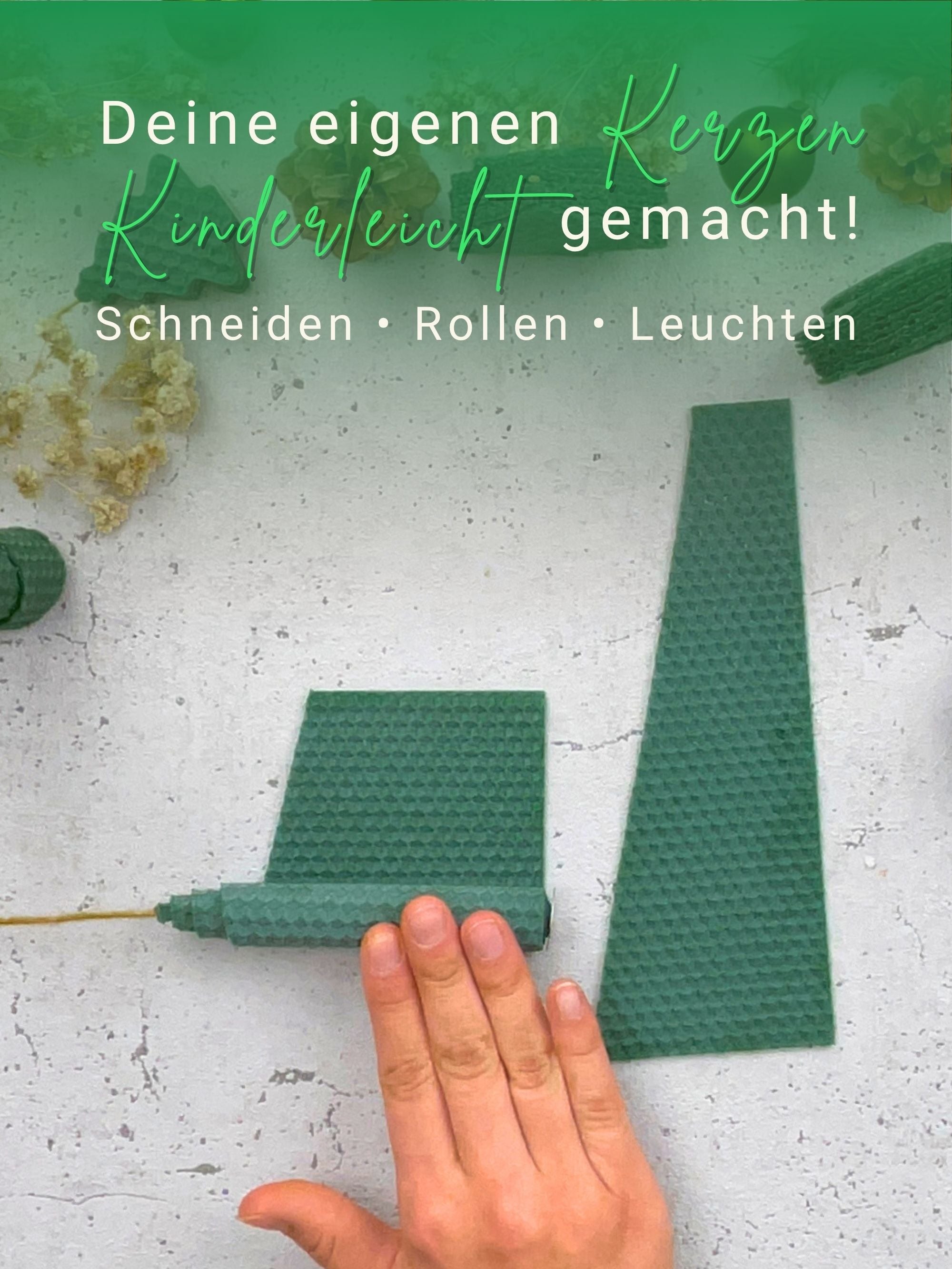 Bienenwachsplatten, 20 Stück, 15 x 20 cm, Wachsplatten aus Deutschland , Dunkelgrün