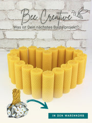 Kerzendochte 100 Stück aus Hanf mit Bienenwachs Mantel und Standfuß , 100 Stück - Ø 3 mm Länge 11 cm