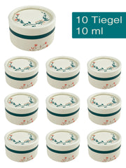 Kosmetiktiegel, Lippenbalsam Cremedosen leer aus Pappe , 10 ml - 10 Stück