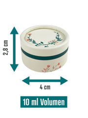 Kosmetiktiegel, Lippenbalsam Cremedosen leer aus Pappe , 10 ml - 10 Stück