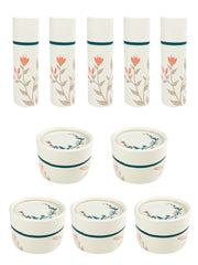 DIY Lippenbalsam Komplett-Set - Bienenwachs, Nilotica Sheabutter, 5 Tiegel & 5 Lippenstift-Hülsen ,