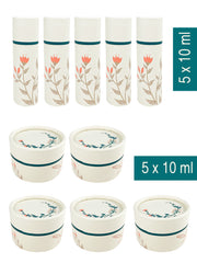 Sets Lippenstifthülsen & Döschen leer aus Pappe , Lippenpflege Set - 10 Stück
