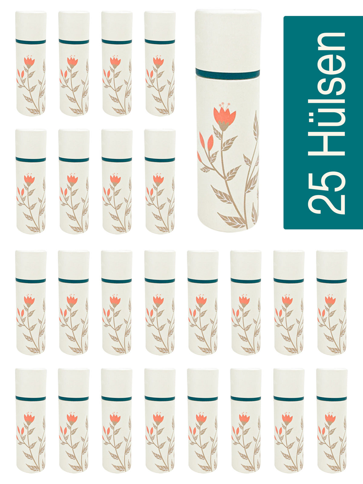 Lippenstifthülsen leer aus Pappe, 10 ml mit Geschenkverpackung , 10 ml - 25 Stück