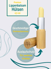 Lippenstift DIY Premium Set, 4 Lippenstifthülsen, 4 Formen ,