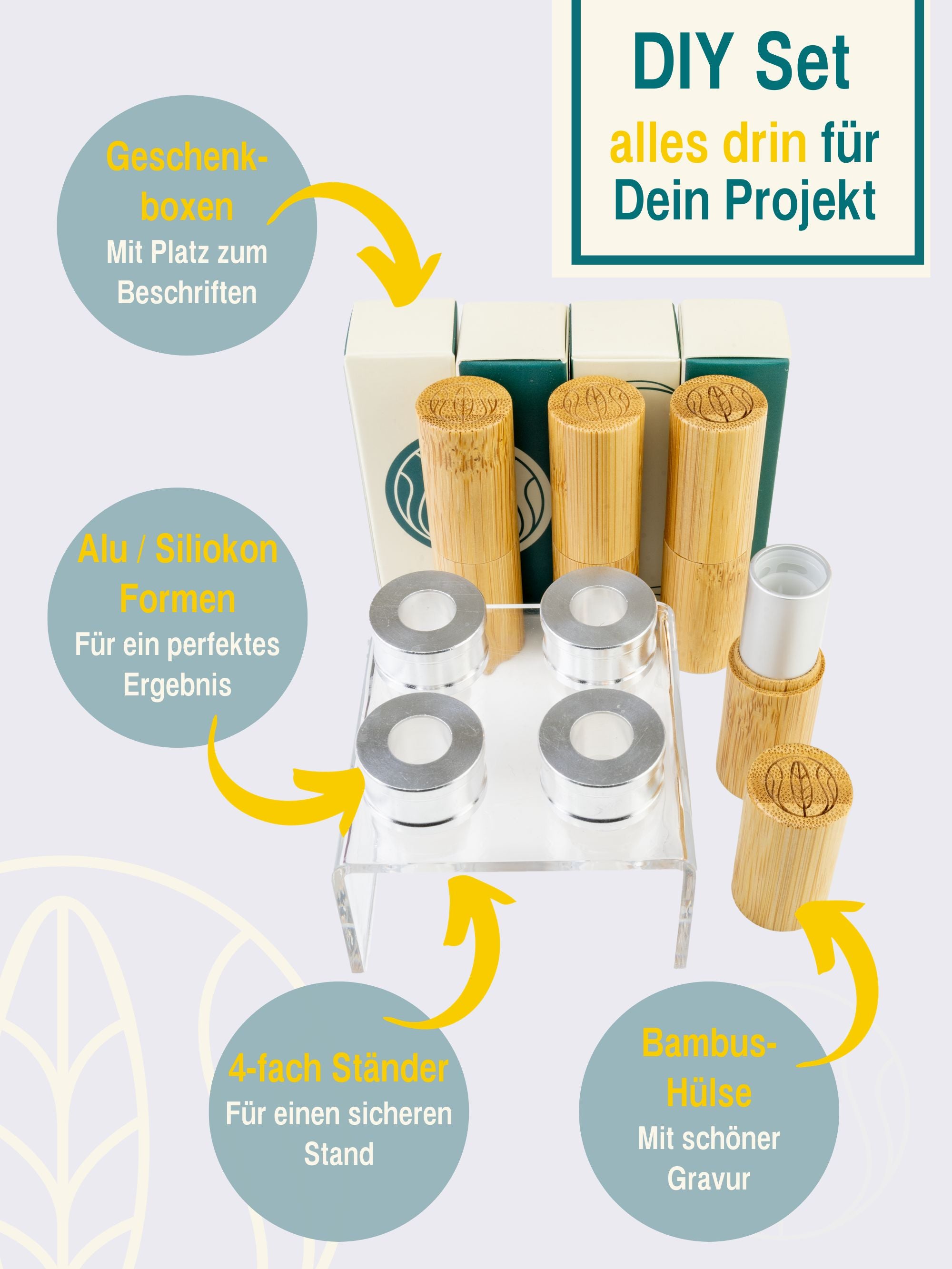 lippenstift aufbewahrung selber machen DIY-Lippenstift-Set: Gestalte individuelle Lippenpflege – Öko & Chic – Wachsmann Design