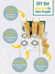 Lippenstift DIY Premium Set, 4 Lippenstifthülsen, 4 Formen ,