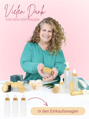 Glasflaschen leer mit Sprühkopf, Frosted Glas, Bambusdeckel graviert , 150 ml - 2 Stück