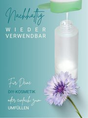 Glasflaschen leer mit Lotionspender, 30 ml oder 100 ml , 100 ml - 3 Stück
