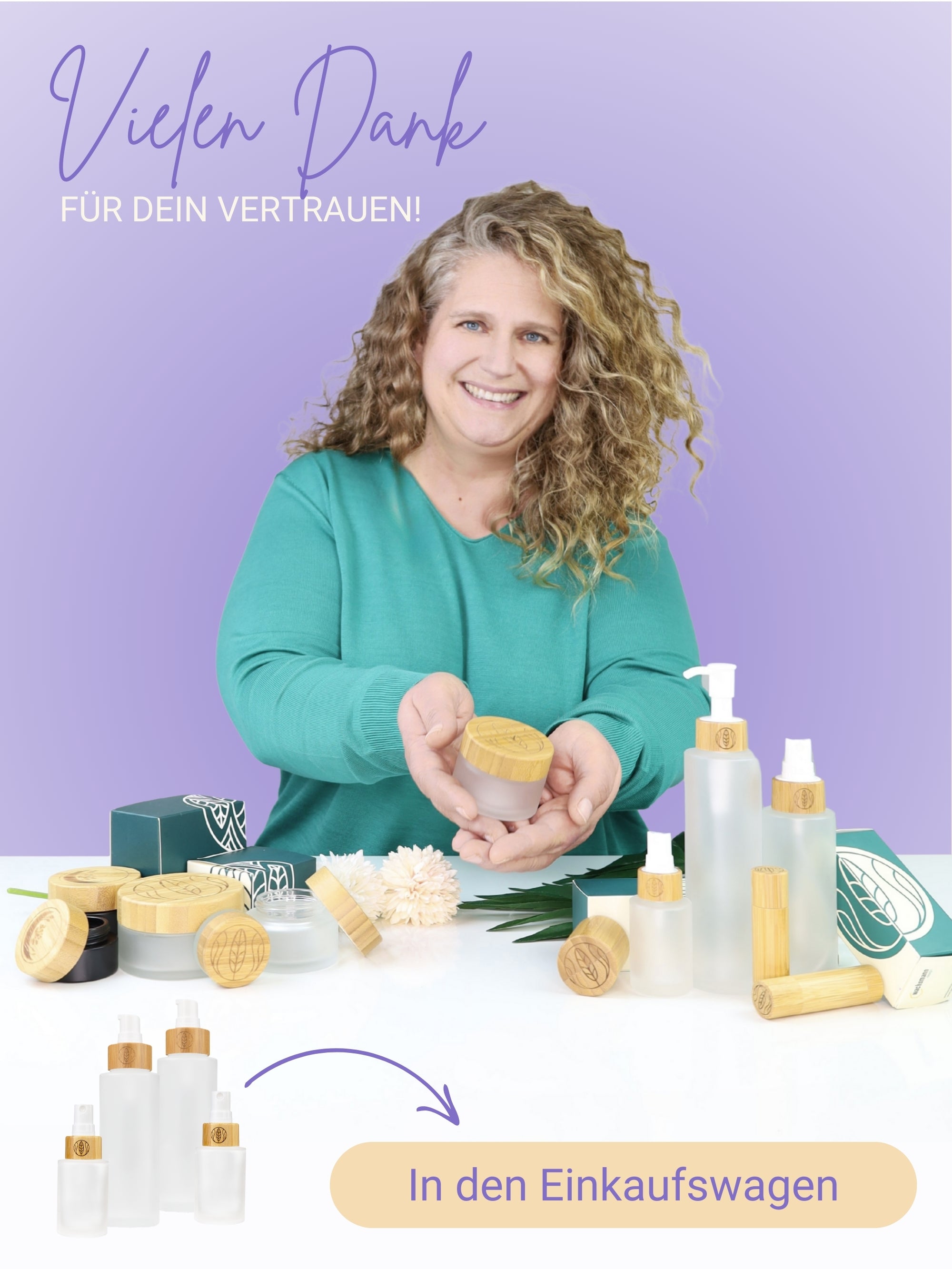 Glasflaschen SET 30 ml Sprühkopf + 100 ml Lotionsspender, je 2 Stück ,