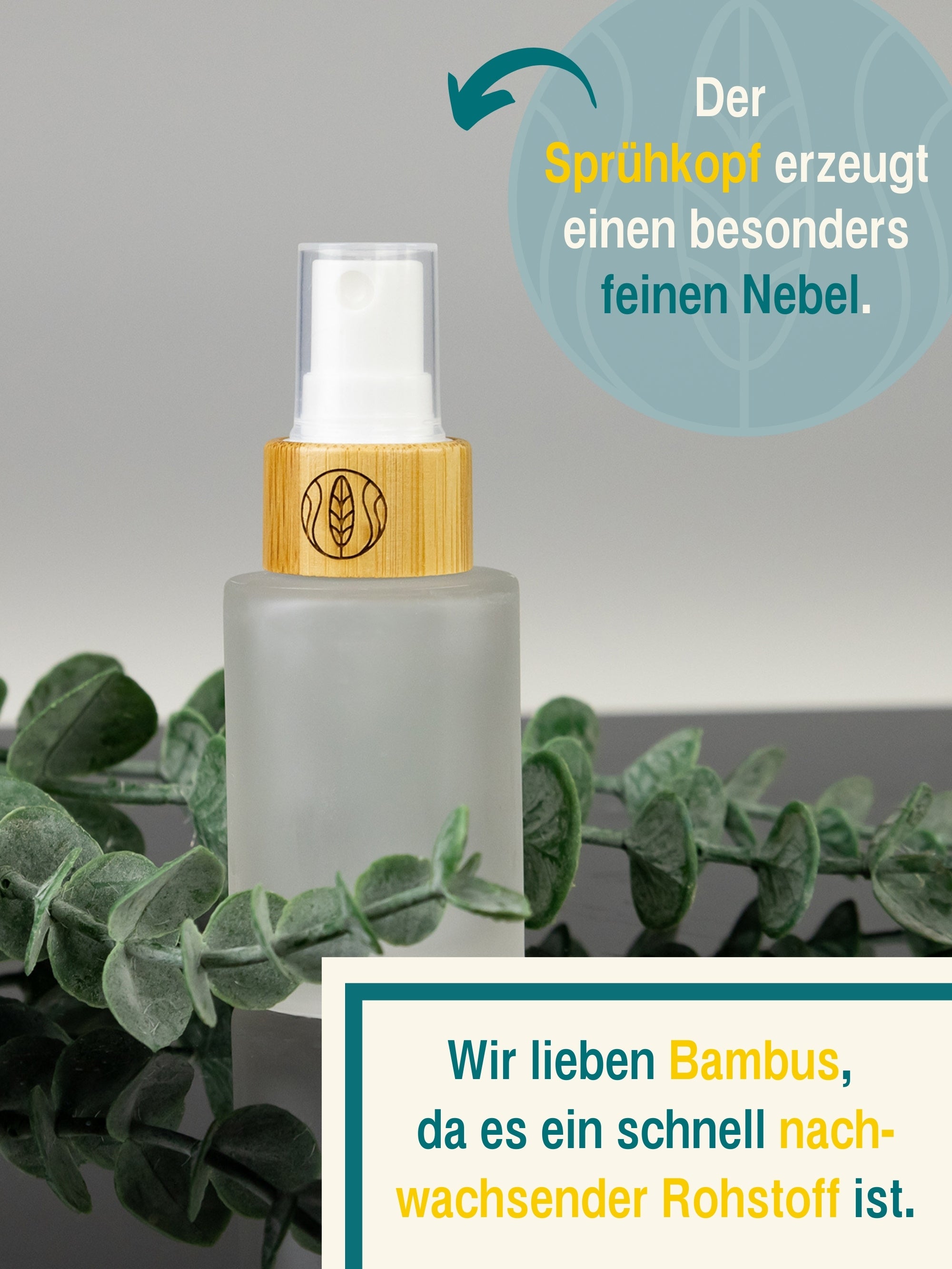 Glasflaschen SET 30 ml Sprühkopf + 100 ml Lotionsspender, je 2 Stück