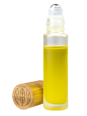 Roll on Flasche mit Bambusdeckel, 10 nachfüllbare matte Glasfläschchen mit Edelstahl Roller 10 ml und Zubehör ,