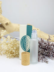 Roll on Flasche mit Bambusdeckel, 10 nachfüllbare matte Glasfläschchen mit Edelstahl Roller 10 ml und Zubehör ,