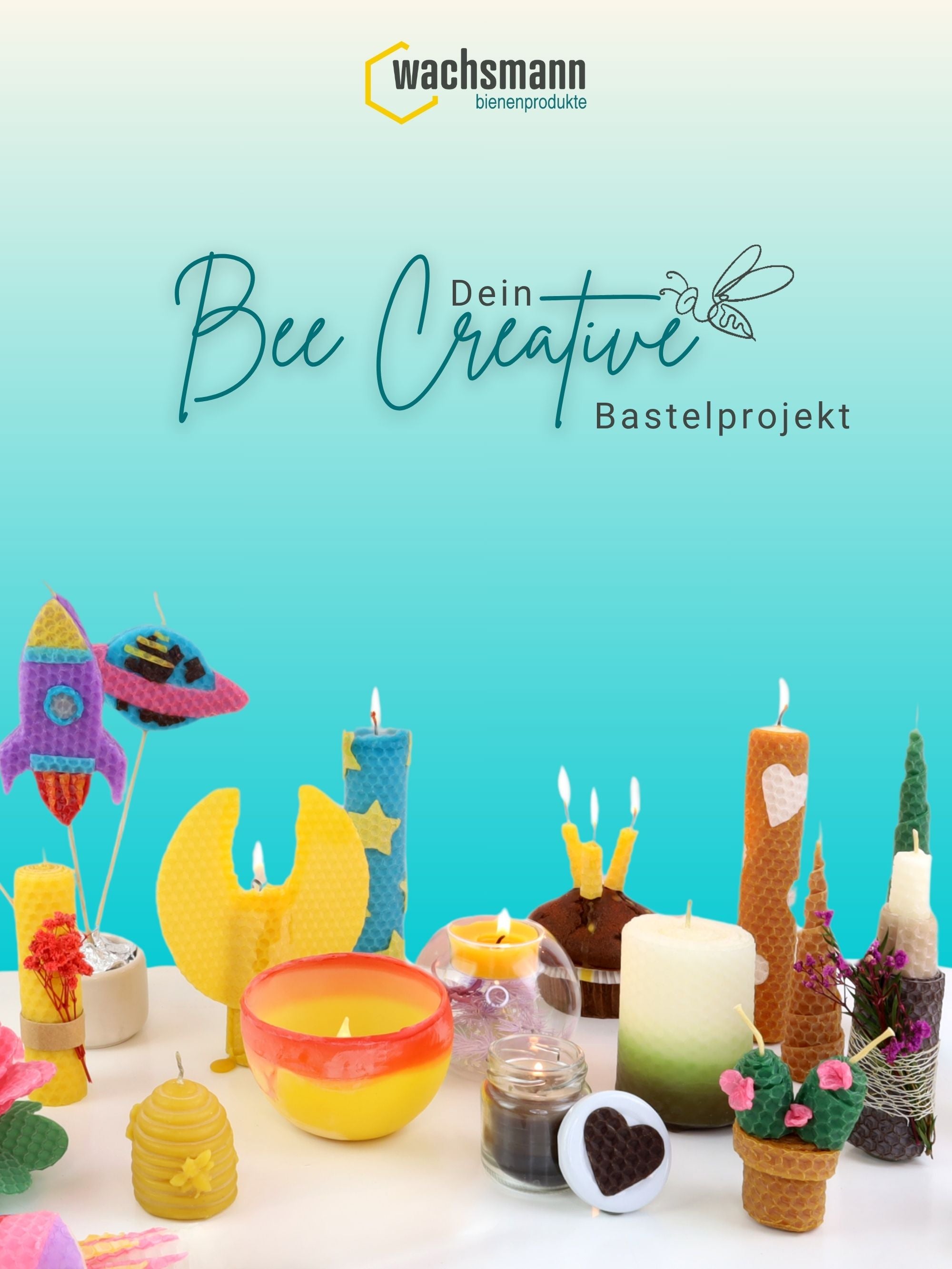 Bienenwachsplatten, 20 Stück, 15 x 20 cm, Wachsplatten aus Deutschland , Türkis