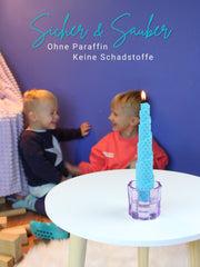 Bienenwachsplatten, 20 Stück, 15 x 20 cm, Wachsplatten aus Deutschland , Türkis