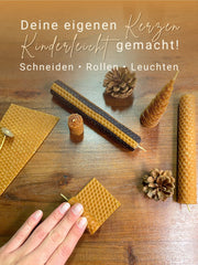 Bienenwachsplatten, 20 Stück, 15 x 20 cm, Wachsplatten aus Deutschland , Karamell