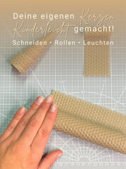 Bienenwachsplatten, 20 Stück, 15 x 20 cm, Wachsplatten aus Deutschland , Beige