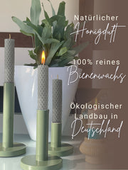 Bienenwachsplatten, 20 Stück, 15 x 20 cm, Wachsplatten aus Deutschland , Salbei