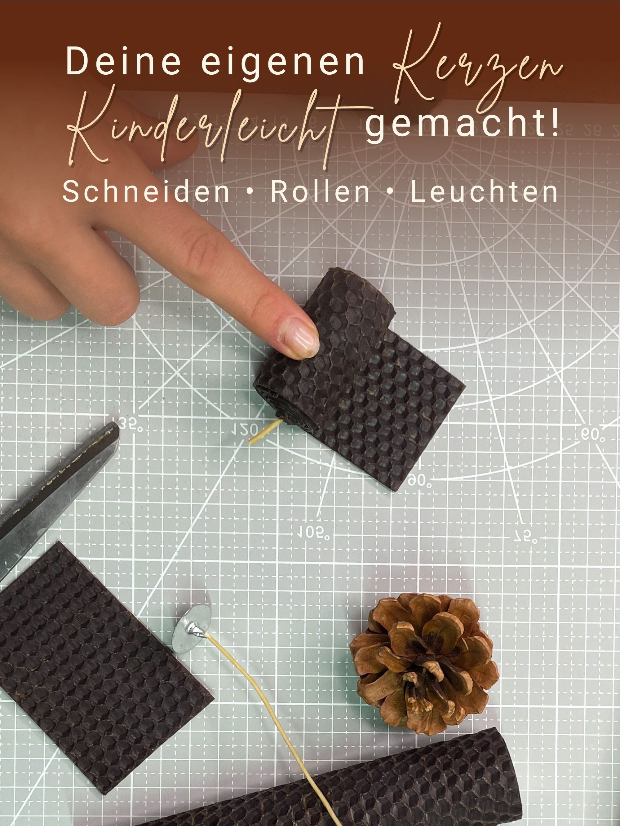 Bienenwachsplatten, 20 Stück, 15 x 20 cm, Wachsplatten aus Deutschland , Braun