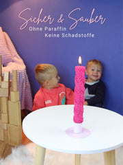 Bienenwachsplatten, 20 Stück, 15 x 20 cm, Wachsplatten aus Deutschland , Pink