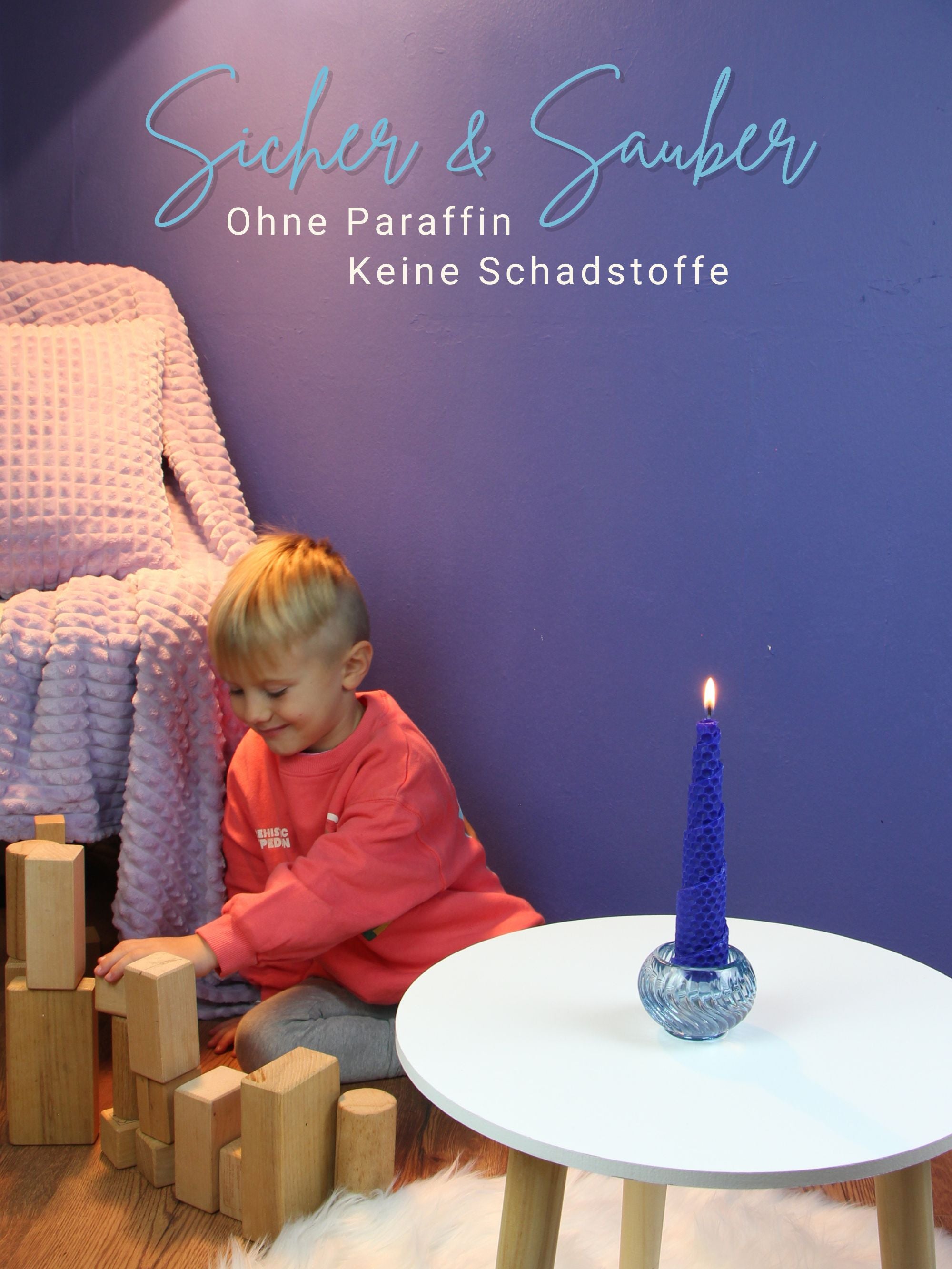 Bienenwachsplatten, 20 Stück, 15 x 20 cm, Wachsplatten aus Deutschland , Indigo