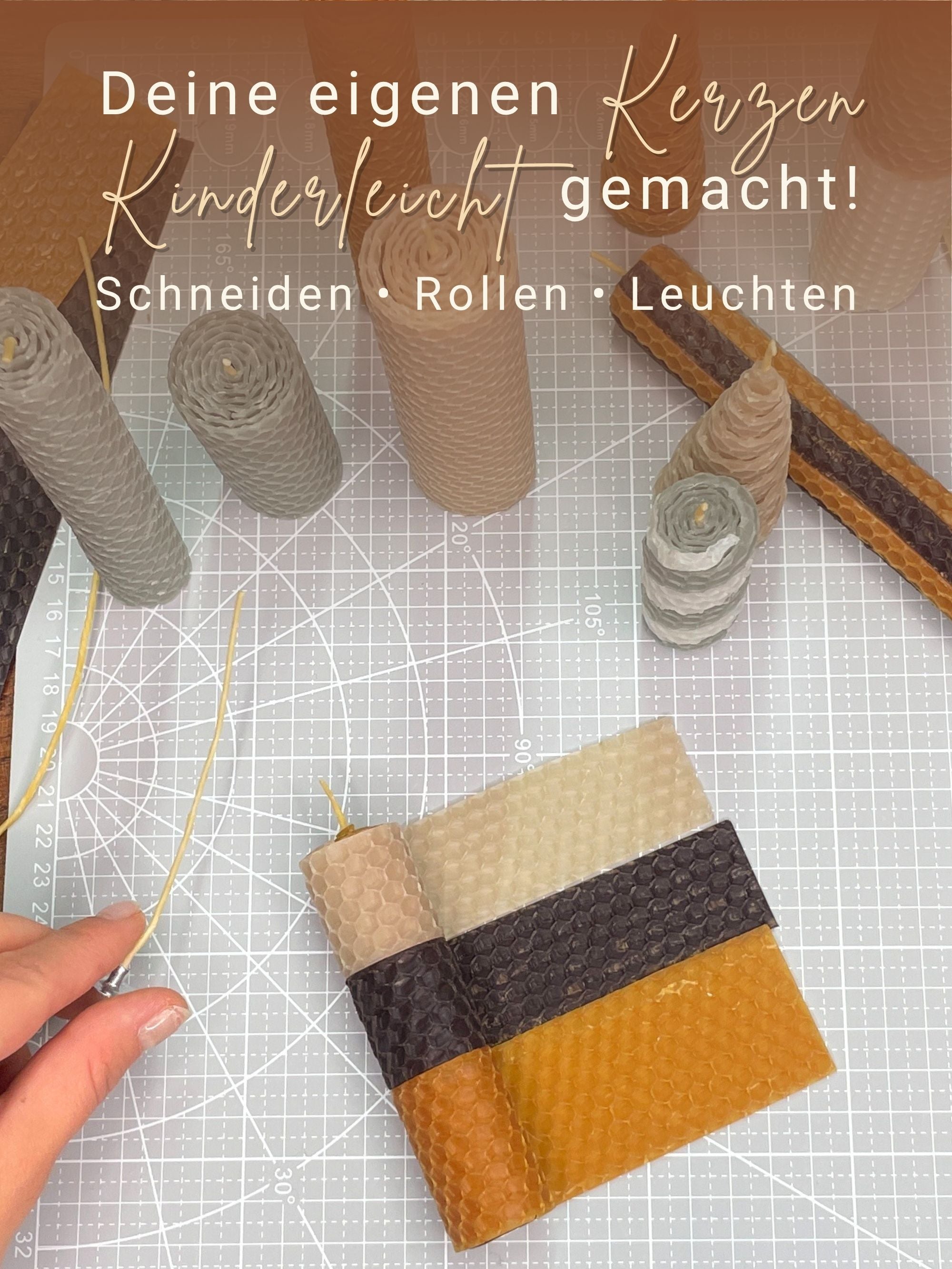 Bienenwachsplatten, 20 Stück, 15 x 20 cm, Wachsplatten aus Deutschland , Set Natur