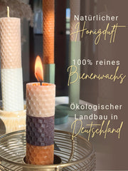 Bienenwachsplatten, 20 Stück, 15 x 20 cm, Wachsplatten aus Deutschland , Set Natur