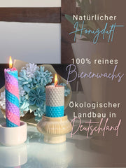 Bienenwachsplatten, 20 Stück, 15 x 20 cm, Wachsplatten aus Deutschland , Set Farbenzauber