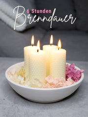 Stumpen Bienenwachsplatten, 20 Stück, 60 x 10 cm, aus Deutschland , Weiß