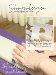 Stumpen Bienenwachsplatten, 20 Stück, 60 x 10 cm, aus Deutschland , Weiß