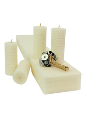 Stumpen Bienenwachsplatten, 20 Stück, 60 x 10 cm, aus Deutschland , Weiß